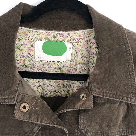 Anthropologie corduroy cropped jacket. Like new - Picture 2 of 11